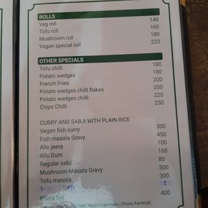 Menu at The White Lotus Cafe - Gairidhara in Kathmandu