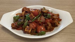 Tofu Chilly  (Spelled that way :))  at The White Lotus Cafe - Gairidhara in Kathmandu