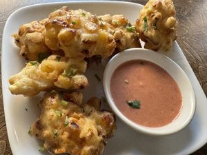 Crispy corn  #Veganuary at The White Lotus Cafe - Gairidhara in Kathmandu