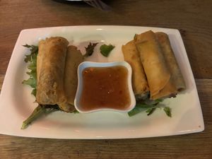 Veg Spring Rolls (x2)   at Pink Duck Thai Kitchen in Durban