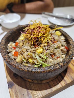 A variant on bibimbap   at Bene Veggie in Kaohsiung