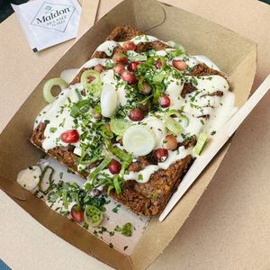Falafel wafflees  at Tastebuds in Antwerpen