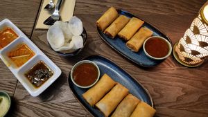 Zelfs de kroepoek waren vegan. Op basis van tapioca. at Ammy's Thai Cuisine in Aalst