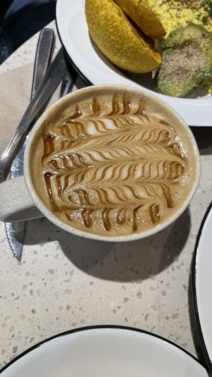 Caramel latte  at Casa Nueza in Buenos Aires