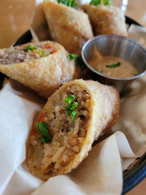 Boudin Egg Rolls at La Setima Club in Tampa
