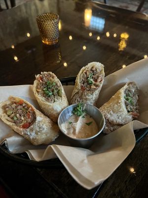 BOUDIN EGG ROLLS
"Sausage", dirty rice, trinity, house remoulade  at La Setima Club in Tampa