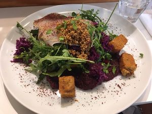 Vegan dish in winter 2023  at Diploid in Lyon
