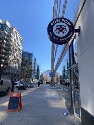 Outside the front door   at Pow Pow - I St NW  in Washington