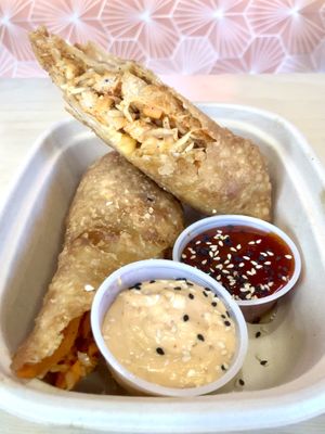 Disco Stick!!! GIGANTIC EGG ROLL  at Pow Pow - I St NW  in Washington