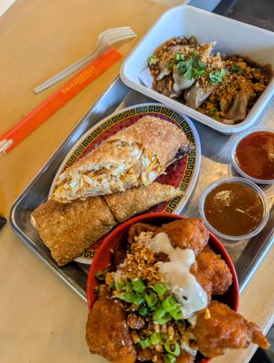 disco Stick, Firecracker Cauliflower, Sichuan Dumplings at Pow Pow - I St NW  in Washington