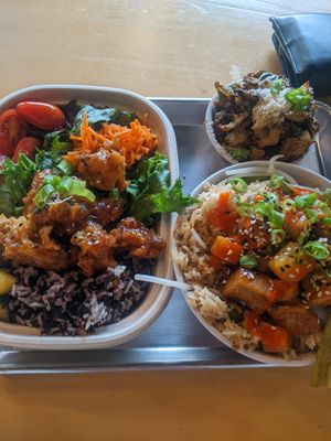 sticky sesame and teriyaki chicken at Pow Pow - I St NW  in Washington