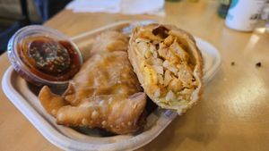 Disco stick giant egg roll at Pow Pow - I St NW  in Washington