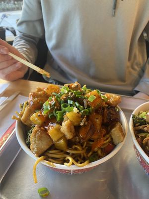 Teriyaki Chickn with fried noodles   at Pow Pow - I St NW  in Washington