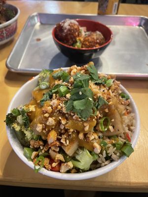 With peanuts and pineapple   at Pow Pow - I St NW  in Washington
