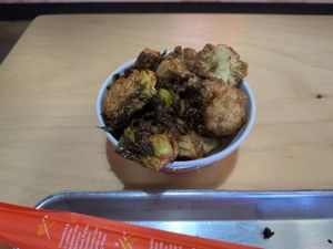 Cauliflower + brussel sprouts extra (not on the menu) at Pow Pow - I St NW  in Washington