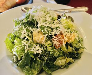 Caesar salad w/ kale & romaine   at Crossroads Kitchen in Calabasas