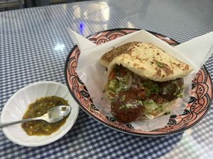 Falafel pita sandwich   at Koren's Restaurant - Maybe closed in Puerto Galera