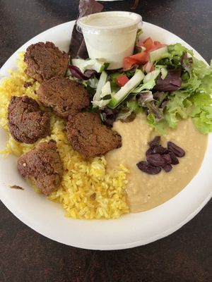 middle eastern plate  at Veg Out in Haiku