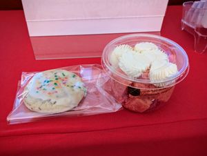 Strawberry Pop-Tart Cookie and Strawberry Cake Cup at Azalea's Bakery in Boise