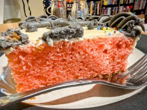 Frosted Strawberry Ghost Cake at Azalea's Bakery in Boise