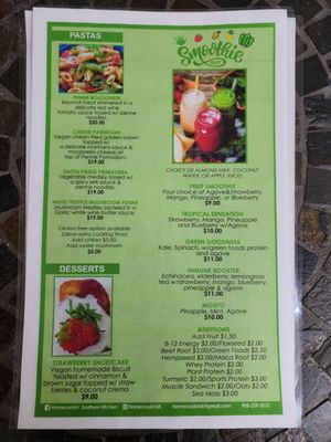 Menu. at Homecookin' Southern Kitchen in Roselle
