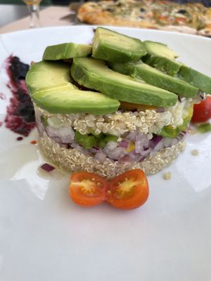 Vegan quinoa salad  at El Bodegón de la Aurora in Almeria