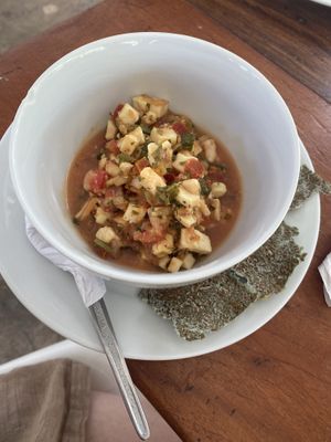 Coconut ceviche  at Kaikaia in Rivas