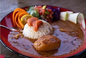 Vegan mafé at CasaTeranga PlantBaseDakar in Dakar