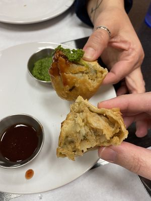 Samosa at Ashirwad The Blessings in Upland