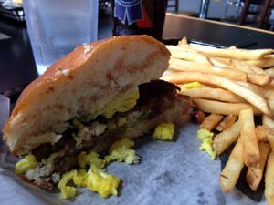 falafel burger at The Burger Stand in Topeka