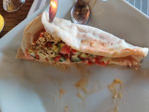 Shawarma de Sandra at Villa Potenciana Restaurant in Malapascua Island
