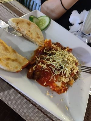 Shakshuka at Villa Potenciana Restaurant in Malapascua Island
