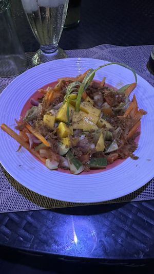 Salad  at Villa Potenciana Restaurant in Malapascua Island