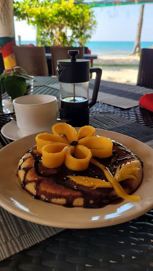 One big fluffy pancake was more then enough for me at Villa Potenciana Restaurant in Malapascua Island