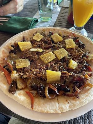 The Tacco Pizza  at Villa Potenciana Restaurant in Malapascua Island