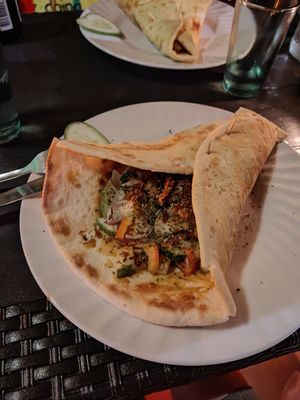 Shawarma at Villa Potenciana Restaurant in Malapascua Island