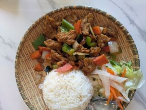 Vegan kung pao at Pho Thanh in Las Vegas