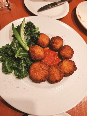 Nice falafels made from soy beans (Aug. 2025) at Organic Shokudo Engi in Nagoya