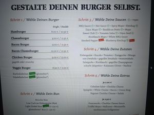 You can build your own burger at Le Burger in Innsbruck