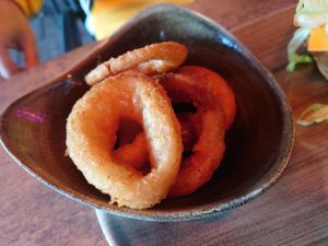 Onion rings at Le Burger in Innsbruck