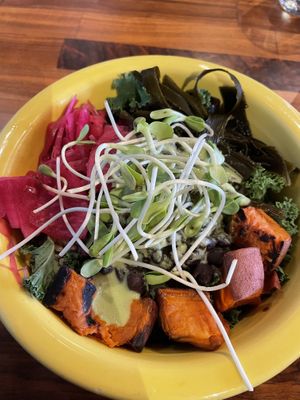 I am Whole - Macrobiotic bowl at Cafe Gratitude in Kansas City
