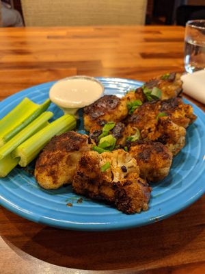 Zesty - Buffalo Cauliflower Bites at Cafe Gratitude in Kansas City