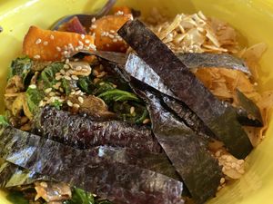 Reflective Bowl  at Cafe Gratitude in Kansas City