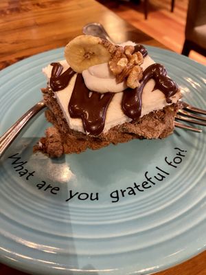 Dessert of the day  at Cafe Gratitude in Kansas City