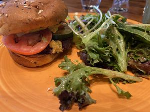 Veggie Burger  at Cafe Gratitude in Kansas City