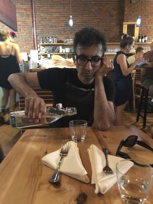 Glass water bottles much appreciated!  at Cafe Gratitude in Kansas City