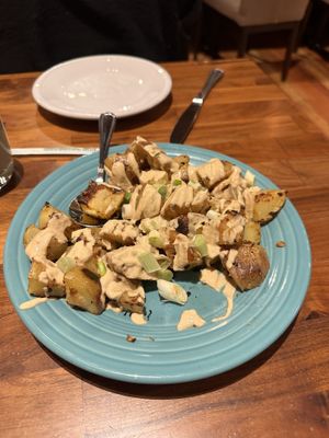 I am grounded cheesey potatoes  #Veganuary at Cafe Gratitude in Kansas City