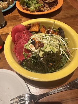 Whole kimchi bowl #Veganuary at Cafe Gratitude in Kansas City