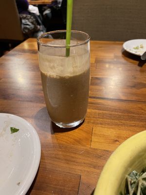 Chai shake  at Cafe Gratitude in Kansas City