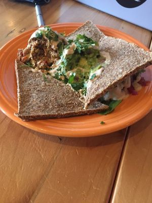 Live nachos at Cafe Gratitude in Kansas City